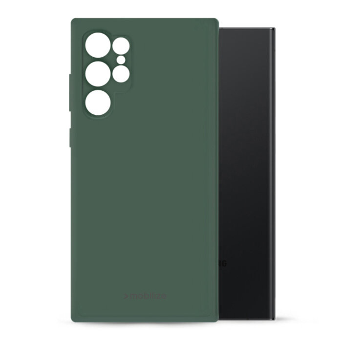 Mobilize Mobilize Rubber Gelly Case voor Samsung Galaxy S24 Ultra 5G - Matt Green