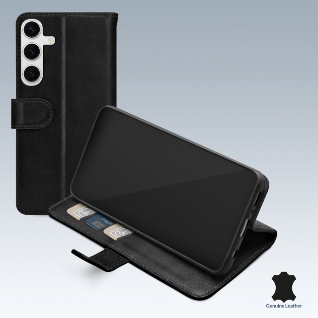 Mobilize Mobilize Leather Wallet Book Case Samsung Galaxy S24+ 5G Zwart