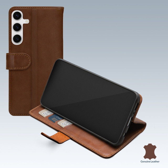 Mobilize Mobilize Leather Wallet Hoesje Samsung Galaxy S24 / S25 5G - Bruin