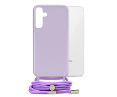 Mobilize Mobilize Lanyard Gelly Case voor Samsung Galaxy S24+ 5G - Pastel Purple