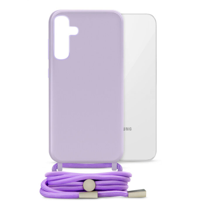 Mobilize Mobilize Lanyard Gelly Case voor Samsung Galaxy S24+ 5G - Pastel Purple
