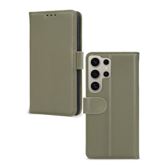 Mobilize Mobilize Premium Gelly Wallet Book Case Samsung Galaxy S24 Ultra 5G Groen