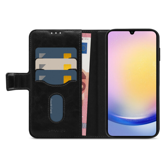 Mobilize Mobilize 2in1 Magnet Wallet Case voor Samsung Galaxy A25 5G - Zwart