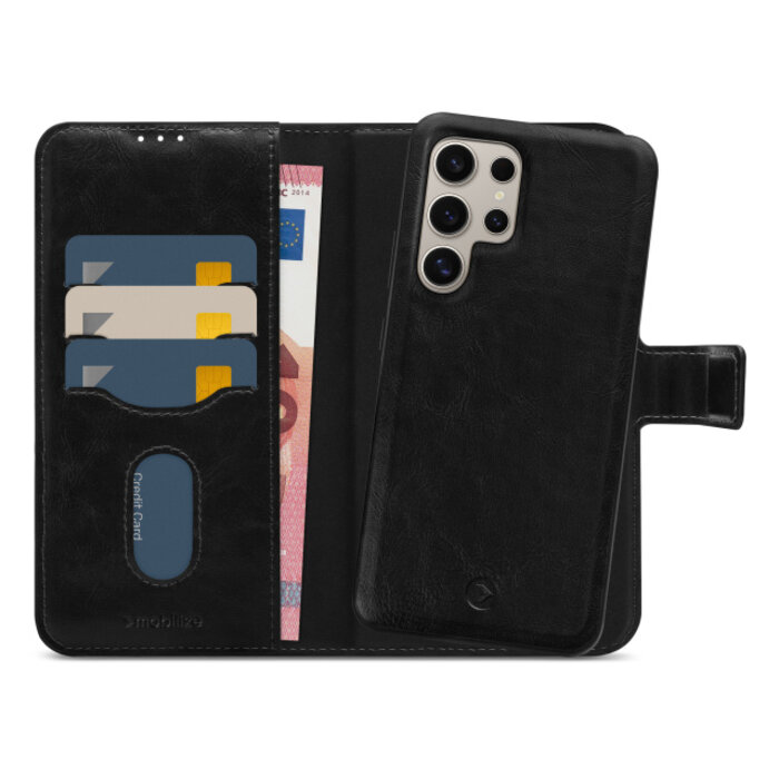 Mobilize Mobilize 2in1 MagSafe Compatible Gelly Wallet Case Samsung Galaxy S24 Ultra - Zwart