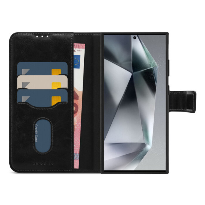 Mobilize Mobilize 2in1 MagSafe Compatible Gelly Wallet Case Samsung Galaxy S24 Ultra - Zwart