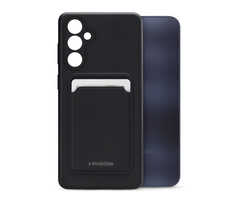 Mobilize Mobilize Rubber Gelly Card Case Samsung Galaxy A25 5G - Mat Zwart