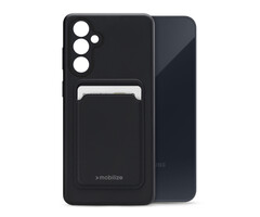 Mobilize Mobilize Rubber Gelly Card Case Samsung Galaxy A35 5G - Mat Zwart