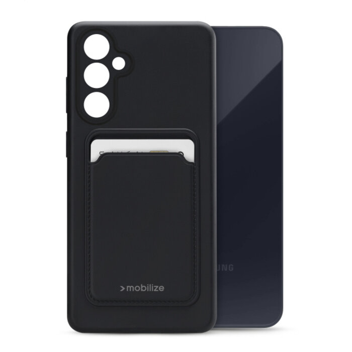 Mobilize Mobilize Rubber Gelly Card Case Samsung Galaxy A55 5G Matt Black