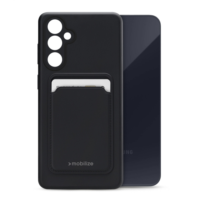 Mobilize Mobilize Rubber Gelly Card Case Samsung Galaxy A55 5G Matt Black