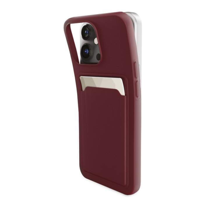 Mobilize Mobilize Rubber Gelly Card Case Samsung Galaxy A25 5G - Matt Bordeaux