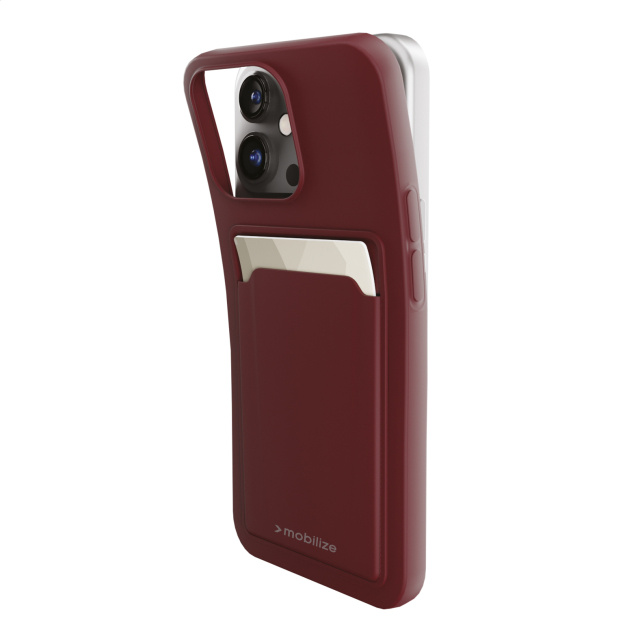 Mobilize Mobilize Rubber Gelly Card Case Samsung Galaxy A25 5G - Matt Bordeaux