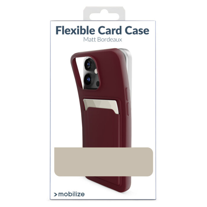 Mobilize Mobilize Rubber Gelly Card Case Samsung Galaxy A35 5G - Matt Bordeaux