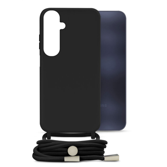 Mobilize Mobilize Lanyard Gelly Case voor Samsung Galaxy A25 5G - Zwart