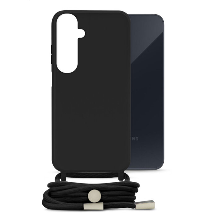 Mobilize Mobilize Lanyard Gelly Case - Samsung Galaxy A35 5G - Zwart