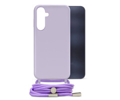 Mobilize Mobilize Lanyard Gelly Case voor Samsung Galaxy A25 5G - Pastel Purple