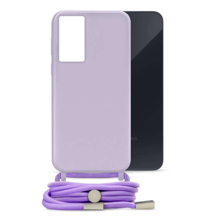 Mobilize Mobilize Lanyard Gelly Case voor Samsung Galaxy A35 5G - Pastel Purple