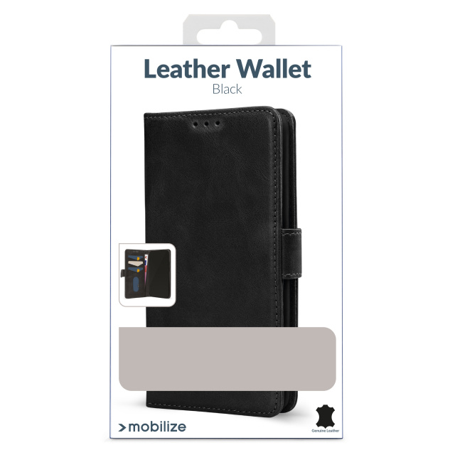 Mobilize Mobilize Leather Wallet Case Samsung Galaxy A25 5G - Zwart