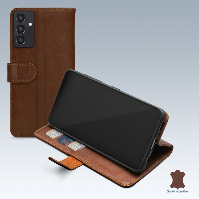 Mobilize Mobilize Leather Wallet Samsung Galaxy A35 5G Hoesje - Bruin