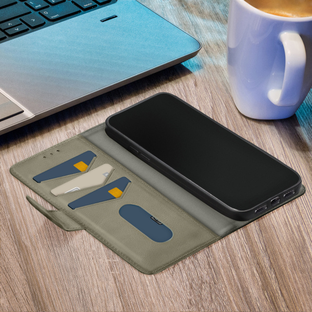 Mobilize Mobilize Premium Gelly Wallet Book Case Samsung Galaxy A25 5G - Groen