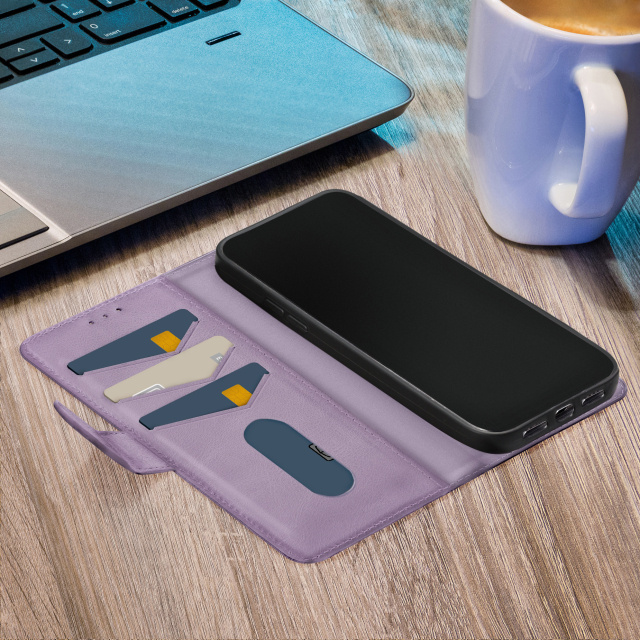 Mobilize Mobilize Premium Gelly Wallet Book Case voor Samsung Galaxy A35 5G - Paars