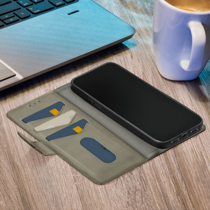 Mobilize Mobilize Premium Gelly Wallet Book Case voor Samsung Galaxy A05s - Groen
