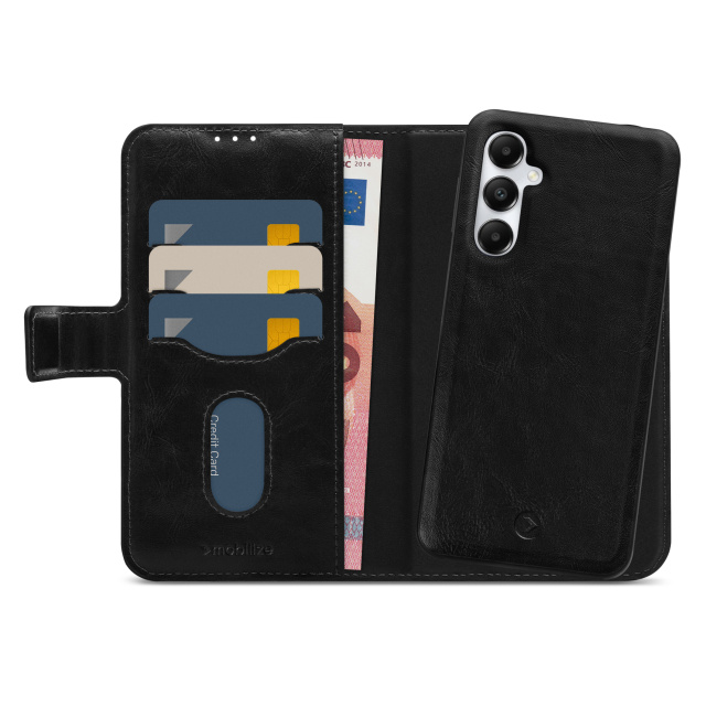 Mobilize Mobilize 2in1 Magnet Gelly Wallet Case Samsung Galaxy A05s - Zwart
