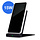Mobilize Draadloze Snellader Opvouwbaar 15W PU Leer - Zwart