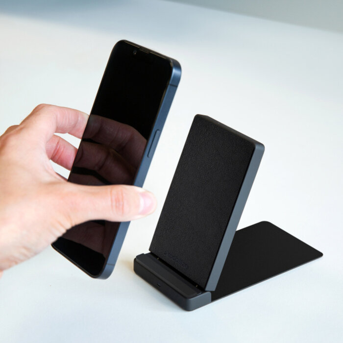 Mobilize Mobilize Draadloze Snellader Opvouwbaar 15W PU Leer - Zwart