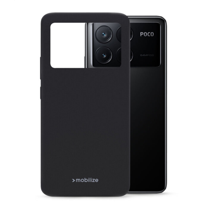 Mobilize Mobilize Rubber Gelly Case Xiaomi Poco X6 Pro 5G Matt Black