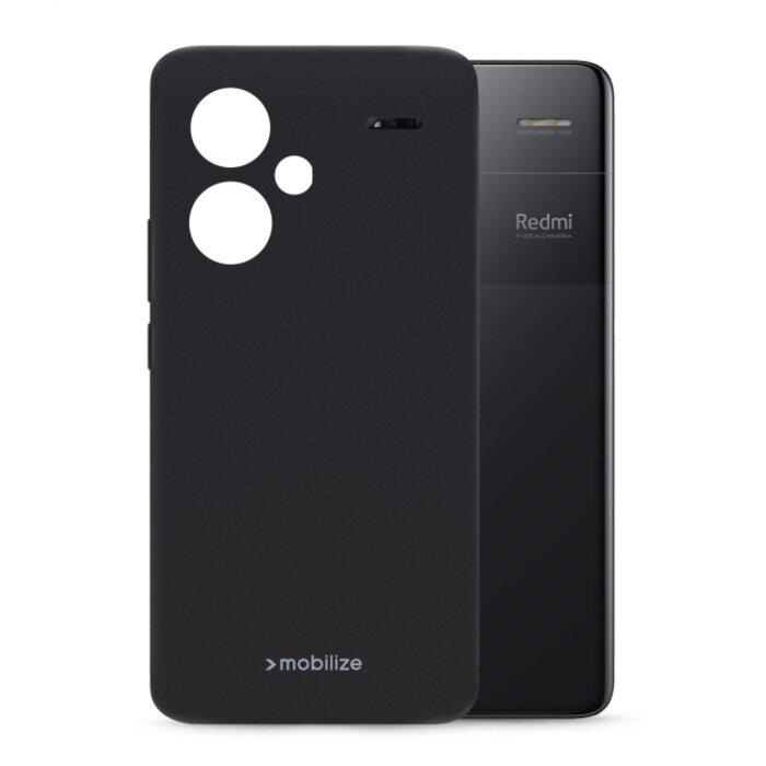 Mobilize Mobilize Rubber Gelly Case Xiaomi Redmi Note 13 Pro+ 5G Matt Black