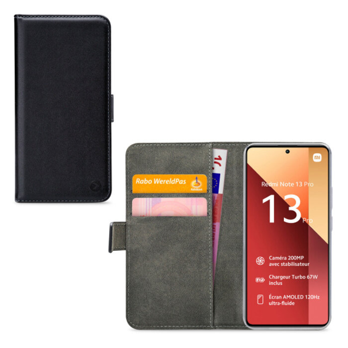 Mobilize Mobilize Classic Gelly Wallet Book Case Xiaomi Poco M6 Pro 4G/Redmi Note 13 Pro 4G  Black