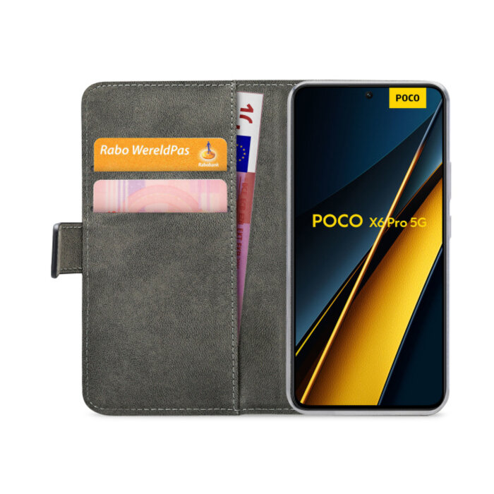Mobilize Mobilize Classic Gelly Wallet Book Case Xiaomi Poco X6 Pro 5G Black