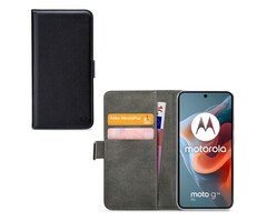 Mobilize Mobilize Classic Gelly Wallet Book Case Motorola Moto G34 Black