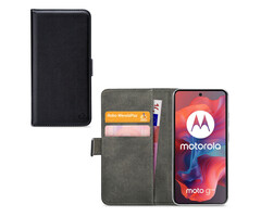 Mobilize Mobilize Classic Gelly Wallet Book Case Motorola Moto G04/G24/G04s Black