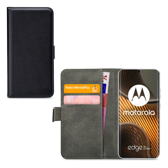 Mobilize Mobilize Classic Gelly Wallet Book Case Motorola Edge 50 Ultra Black