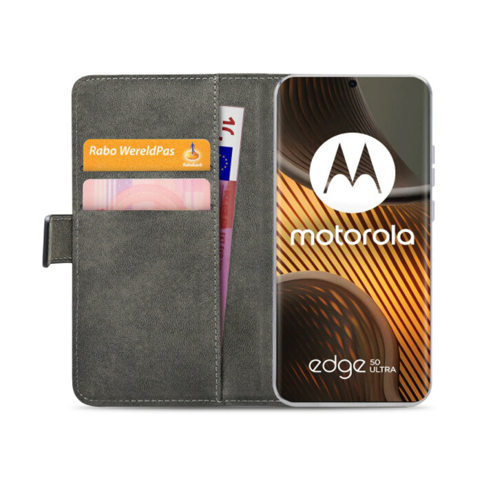Mobilize Mobilize Classic Gelly Wallet Book Case Motorola Edge 50 Ultra Black