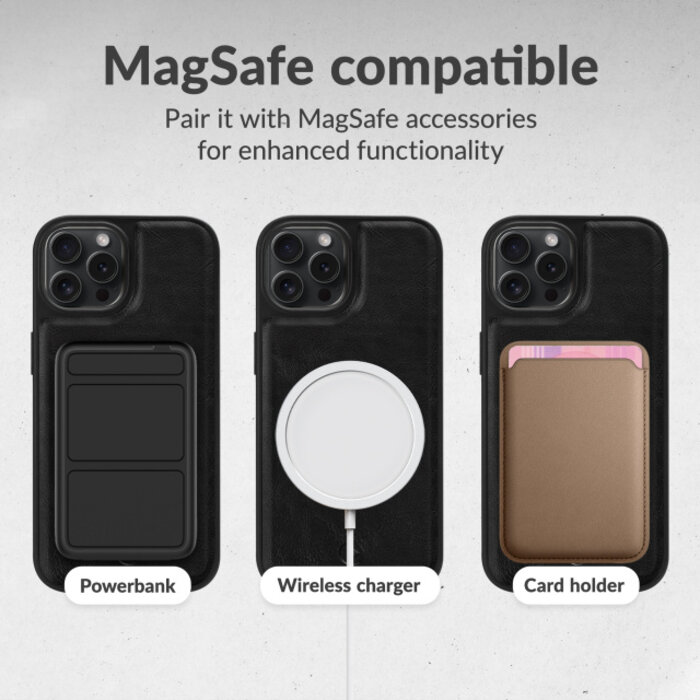 Mobilize Mobilize 2in1 Magsafe Compatible Gelly Wallet Case Apple iPhone 16 Plus Black