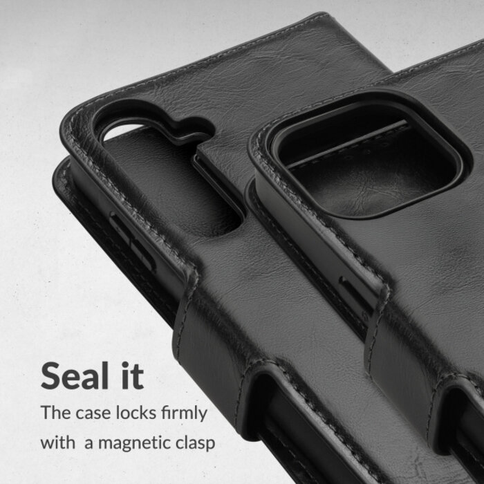 Mobilize Mobilize 2in1 Magsafe Compatible Gelly Wallet Case Apple iPhone 16 Pro Black