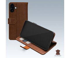 Mobilize Mobilize Leather Wallet Case voor Apple iPhone 16 - Bruin