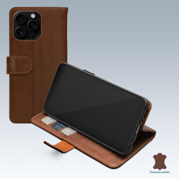 Mobilize Mobilize Leather Wallet Apple iPhone 16 Pro Max Brown