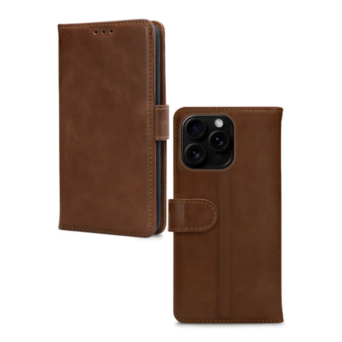 Mobilize Mobilize Leather Wallet Apple iPhone 16 Pro Max Brown