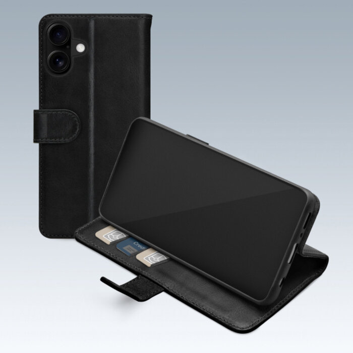 Mobilize Mobilize Premium Gelly Wallet Book Case Apple iPhone 16 Black