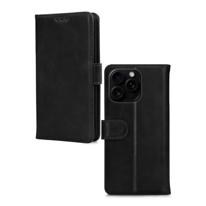 Mobilize Mobilize Premium Gelly Wallet Book Case Apple iPhone 16 Pro Black