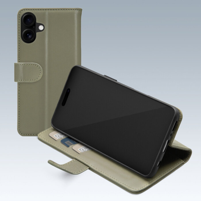 Mobilize Mobilize Premium Gelly Wallet Book Case Apple iPhone 16 Green