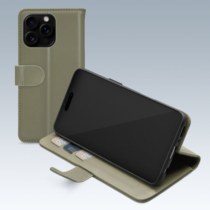 Mobilize Mobilize Premium Gelly Wallet Book Case Apple iPhone 16 Pro Green