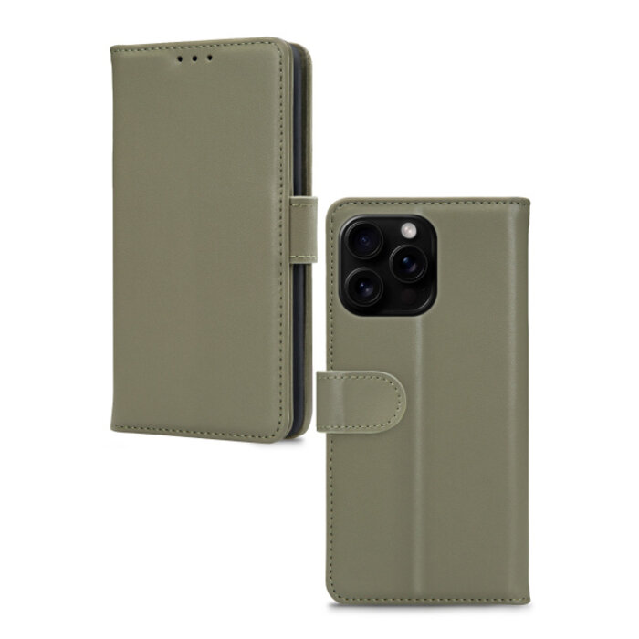 Mobilize Mobilize Premium Gelly Wallet Book Case Apple iPhone 16 Pro Green