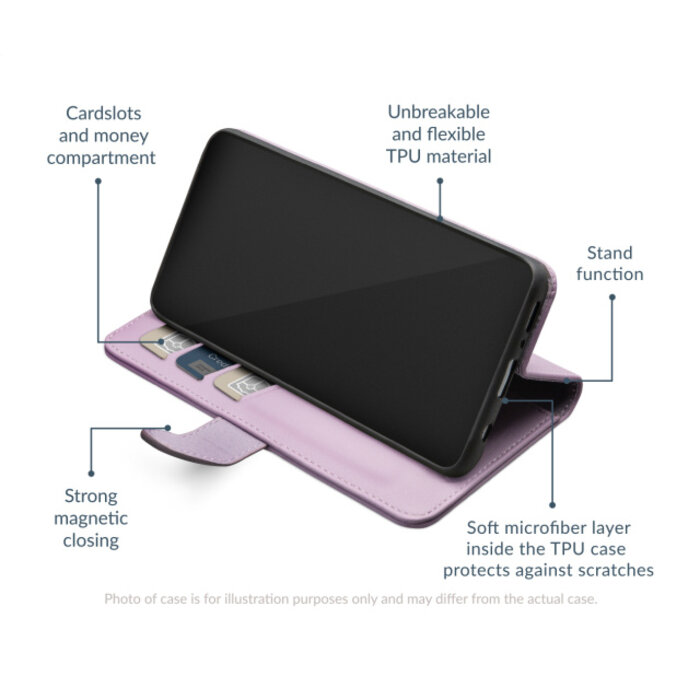 Mobilize Mobilize Premium Gelly Wallet Book Case Apple iPhone 16 Purple
