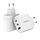 Mobilize Wall Charger 2x USB-C + 1x USB GaN 65W with PD/PPS White