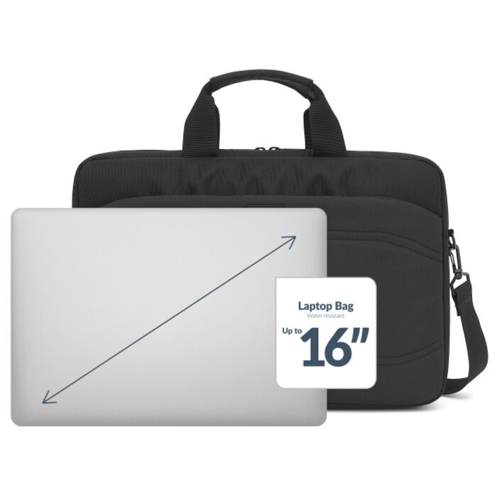 Mobilize Mobilize Waterresistant Laptop Bag up to 16inch Black