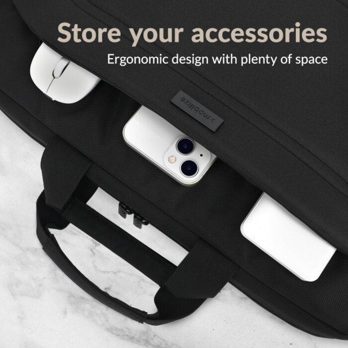 Mobilize Mobilize Waterresistant Laptop Bag up to 16inch Black